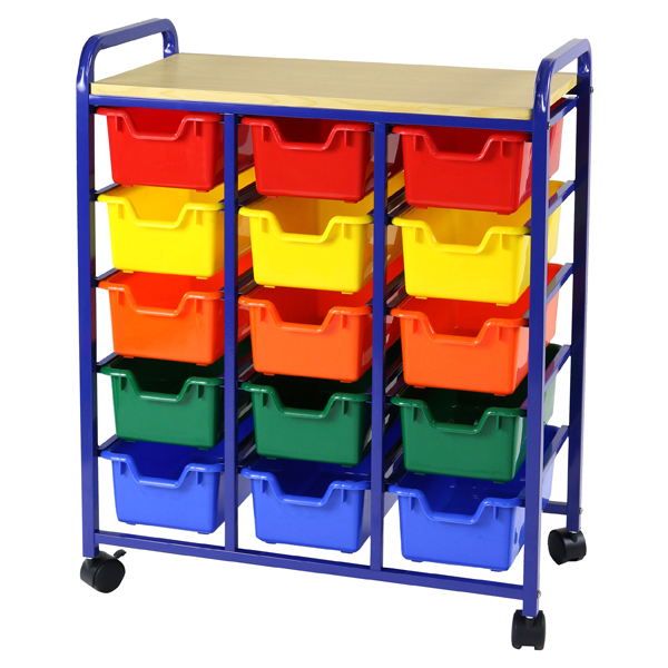 15 Bin Storage Unit on Castors