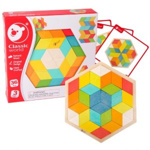 3D Puzzle Set with Cards