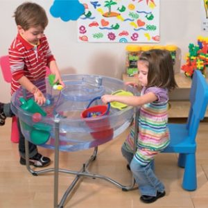 Clear Round Water Trough with Lid