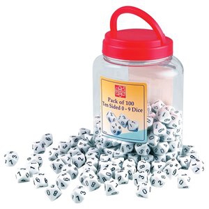 Dice 0-9 100pc