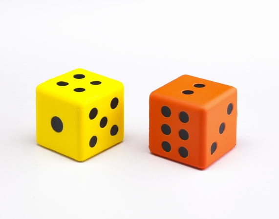 Dice Dot 7.5cm Foam 2pc