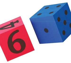 Dice Dot & Number 12cm Foam