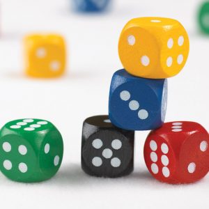 Dice Dot 50pc Wooden
