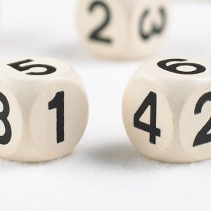 Dice Numbers 1-6 12pc