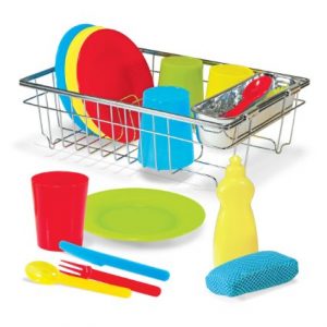 Dishes and Utensils with Rack