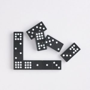 Dominoes Double 9 Wooden 56pc
