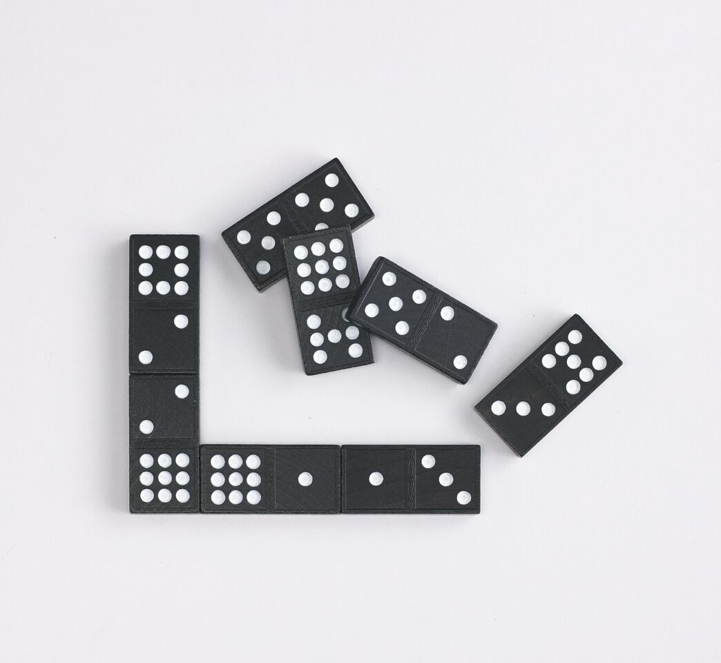 Dominoes Double 9 Wooden 56pc