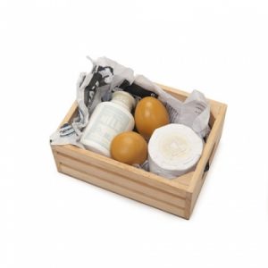 Wooden Eggs and Dairy Set