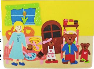 Felt Goldilocks & Three Bears