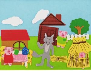 Felt Three Little Pigs