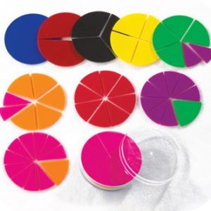 Fraction Circles Unprinted 51pc
