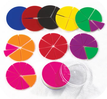 Fraction Circles Unprinted 51pc