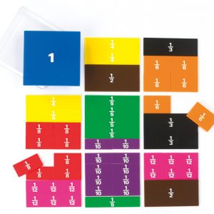 Fraction Squares Printed 51pc