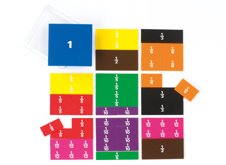 Fraction Squares Printed 51pc