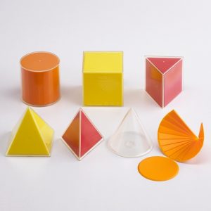 Geometric Solids 8cm 6pc with Folding nets