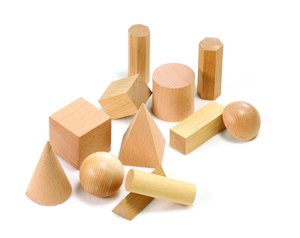 Geometric Solids Wooden 12pc