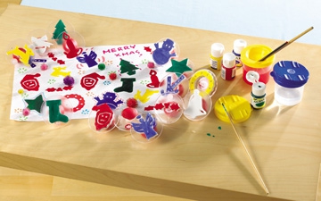 Paint Stamps Christmas