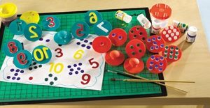 Paint Stamps Numbers