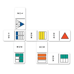 Rainbow Fraction Dominoes