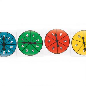 Spinner Set Asst Numbers 4pc