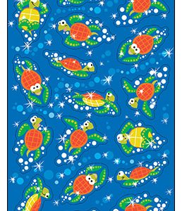 Foil Swimming Turtles