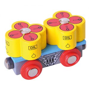 Train Oil Barrels Wagon