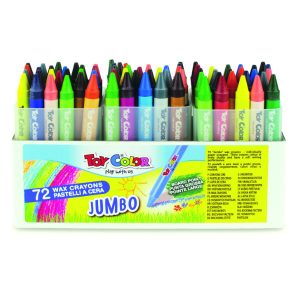 Wax Crayons Jumbo 72pc 12 Colours