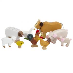 Wooden Farm Animal Set