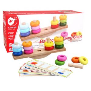 Balance Stacking Game with Activity cards