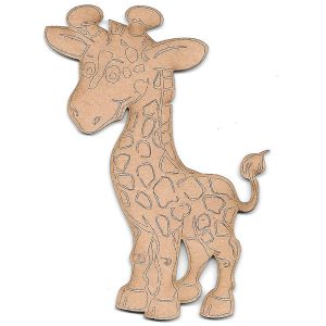 Wood Blank Giraffe