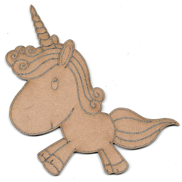 Wood Blank Unicorn