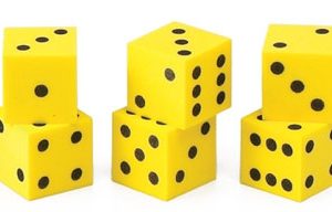 Dice Dot 2cm 6pc Foam