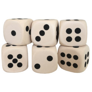 Dice Jumbo Dots 6pc Foam