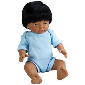 Baby Doll Indian Boy with Hair