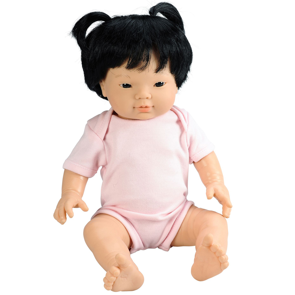 Baby Doll Asian Girl with Hair