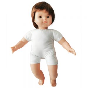 Baby Doll Soft Body White with Hair