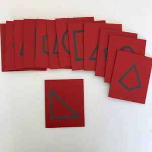 Geometric Sandpaper Cards