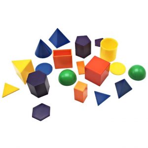 Geometric Solids 5cm 12pc with Removable Cover