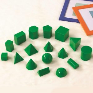 Geometric Solids 5cm 17pc Green
