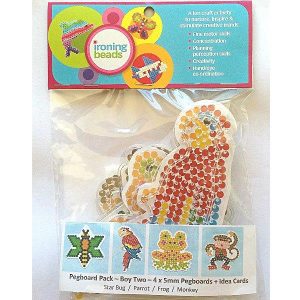 Ironing Beads Pegboards & Idea Cards 4's Boy Set 2