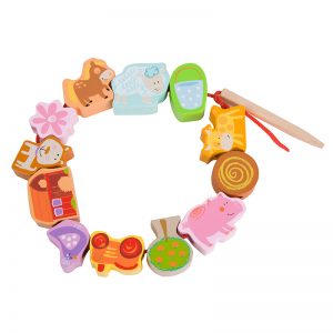 Wooden Lacing Beads Farm
