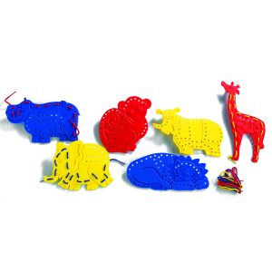 Lacing Wild Animals 6pc 18 Laces