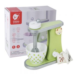 Wooden Mixer Earth Tones