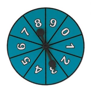 Spinner Number 1-9 5pc