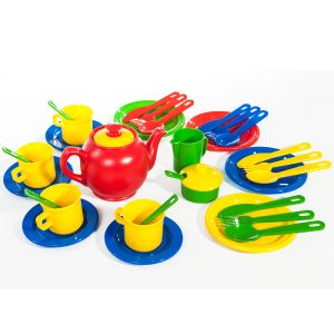 Tea and Dinner Set 34pc Bright