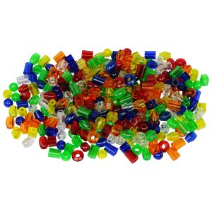 Jumbo Translucent Lacing Beads 4 Colour
