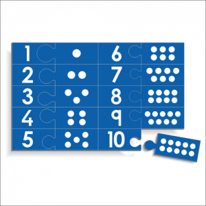 Counting Puzzle 1-10 with Dots