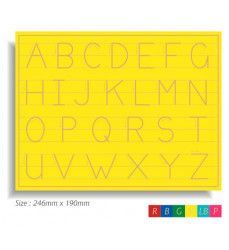 Pencil Tracing Alphabet Upper Case