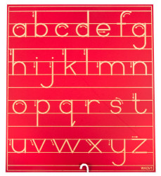 Pencil Tracing Alphabet Lower Case Standard with Lines