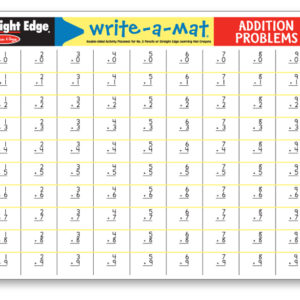 Learning Mats Addition Problems 6pc